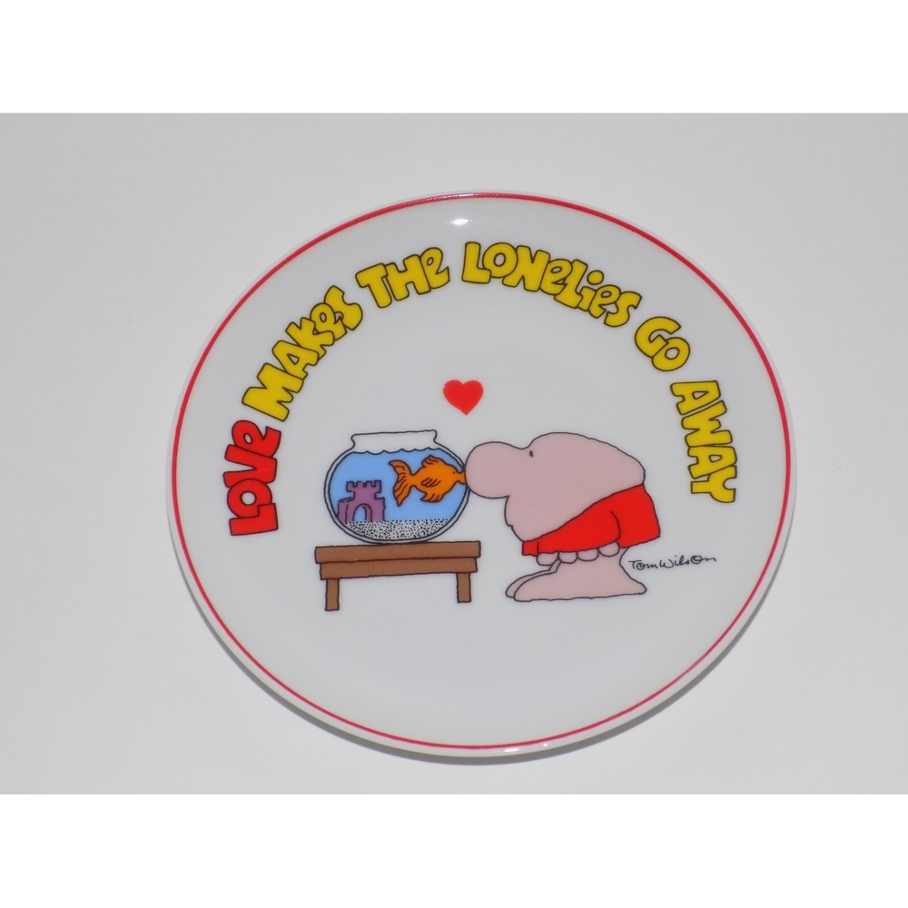 Vintage 1983 ZIGGY Collector Porcelain Plate Love Makes the Loneliness Go Away